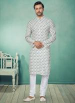 Dhupion Silk Multi Colour Festival Wear Printed Readymade Kurta Pajama